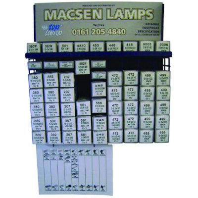 TRADE BULB RACK - full rack for commercial vehicles, 600 bulbs