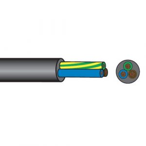 Rubber Insulated 3 Core Mains Cable