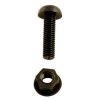 Number plate nylon nuts and bolts BLACK